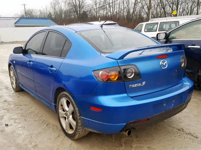 JM1BK323351260969 - 2005 MAZDA 3 S BLUE photo 3