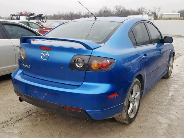 JM1BK323351260969 - 2005 MAZDA 3 S BLUE photo 4