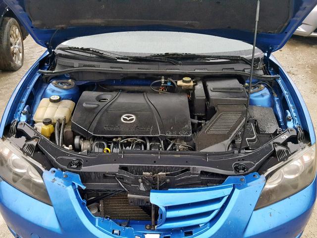 JM1BK323351260969 - 2005 MAZDA 3 S BLUE photo 7