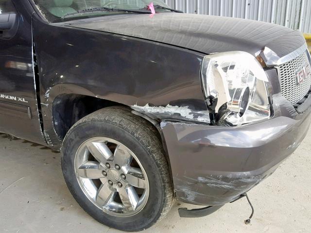 1GKUCKE04AR195762 - 2010 GMC YUKON XL C GRAY photo 9