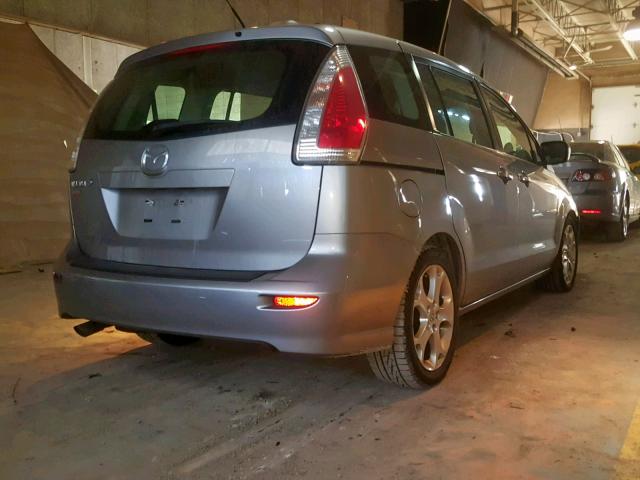 JM1CR2W35A0369048 - 2010 MAZDA 5 SILVER photo 4