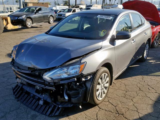 3N1AB7AP1JY274918 - 2018 NISSAN SENTRA S GRAY photo 2