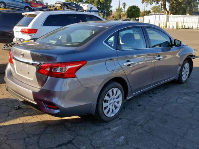 3N1AB7AP1JY274918 - 2018 NISSAN SENTRA S GRAY photo 4