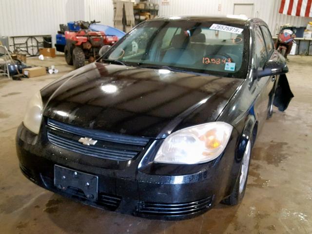 1G1AL58F887125843 - 2008 CHEVROLET COBALT LT BLACK photo 2