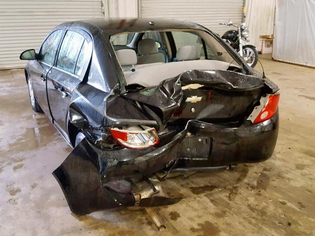 1G1AL58F887125843 - 2008 CHEVROLET COBALT LT BLACK photo 3