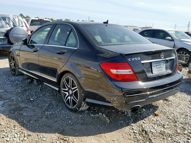 WDDGF4HB5DA769044 - 2013 MERCEDES-BENZ C 250 BLACK photo 3