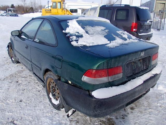 1HGEJ6126XL801192 - 1999 HONDA CIVIC DX GREEN photo 3