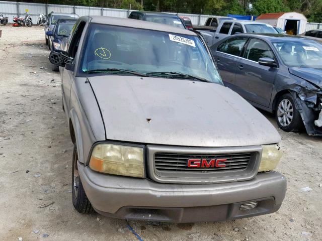 1GTCS19W318213936 - 2001 GMC SONOMA GRAY photo 10