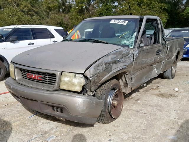 1GTCS19W318213936 - 2001 GMC SONOMA GRAY photo 2