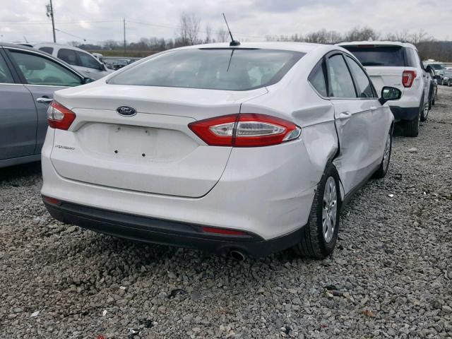 1FA6P0G7XE5380487 - 2014 FORD FUSION S WHITE photo 4