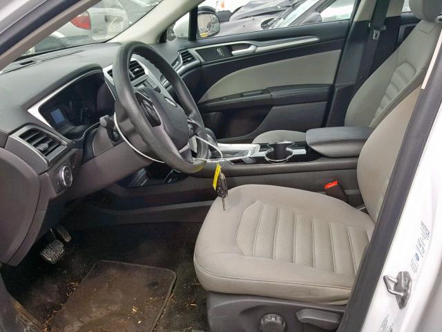 1FA6P0G7XE5380487 - 2014 FORD FUSION S WHITE photo 5