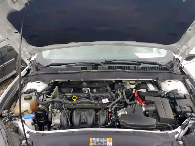 1FA6P0G7XE5380487 - 2014 FORD FUSION S WHITE photo 7