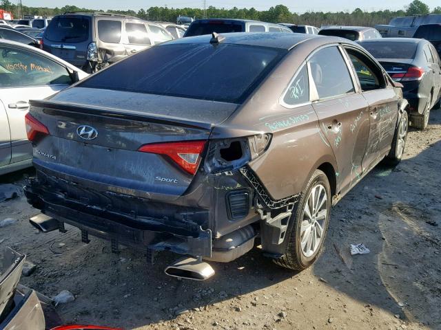 5NPE34AF7FH021236 - 2015 HYUNDAI SONATA SPO BLACK photo 4