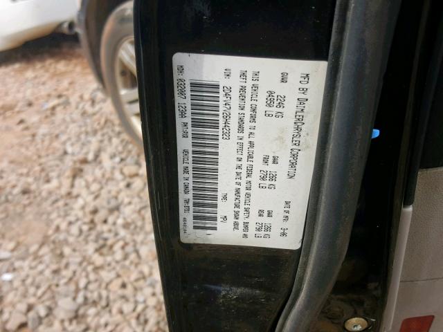 2D4FV47V26H442323 - 2006 DODGE MAGNUM SXT BLACK photo 10