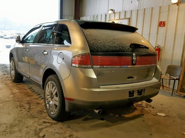 2LMDU88C48BJ37598 - 2008 LINCOLN MKX SILVER photo 3