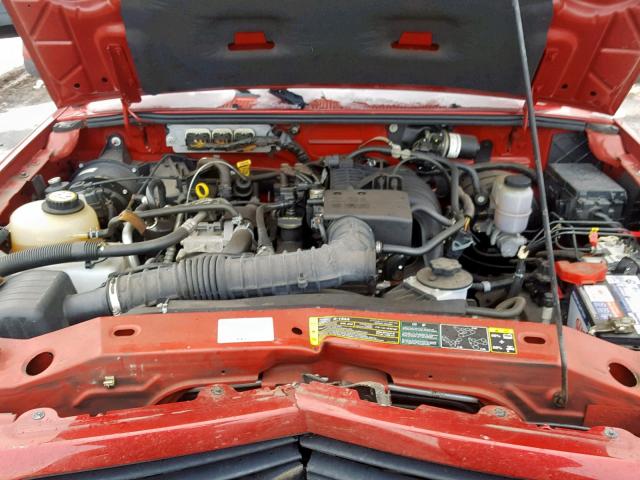 1FTYR10D39PA21088 - 2009 FORD RANGER RED photo 7