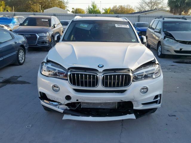 5UXKT0C50G0S78462 - 2016 BMW X5 XDR40E WHITE photo 9