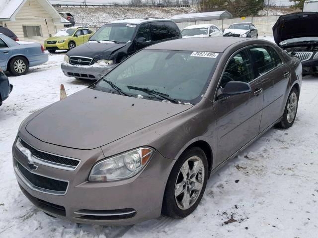 1G1ZC5EB0AF242378 - 2010 CHEVROLET MALIBU 1LT BROWN photo 2