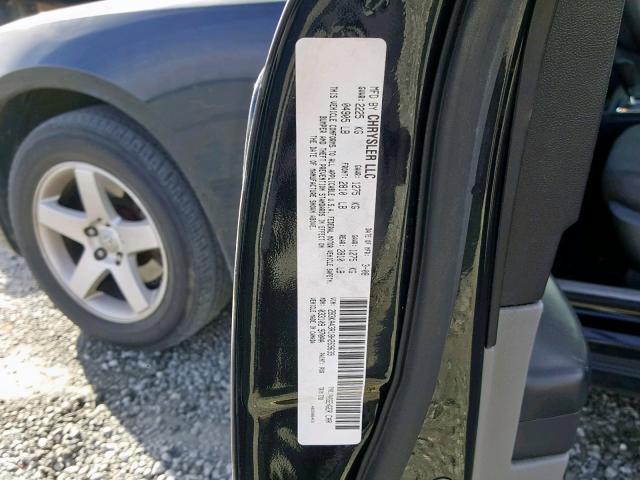 2B3KA43R18H269639 - 2008 DODGE CHARGER BLACK photo 10