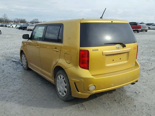 JTLKE50E081057277 - 2008 TOYOTA SCION XB GOLD photo 3