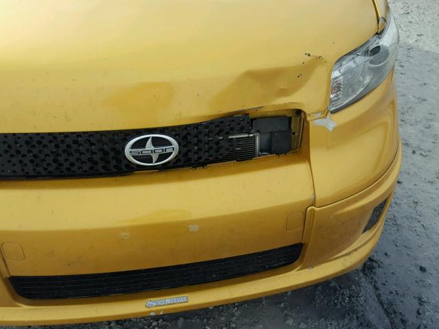 JTLKE50E081057277 - 2008 TOYOTA SCION XB GOLD photo 9