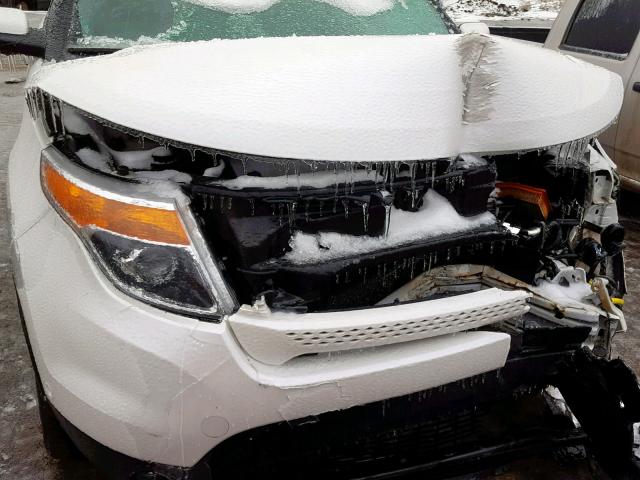 1FM5K8F87DGA30049 - 2013 FORD EXPLORER L WHITE photo 7