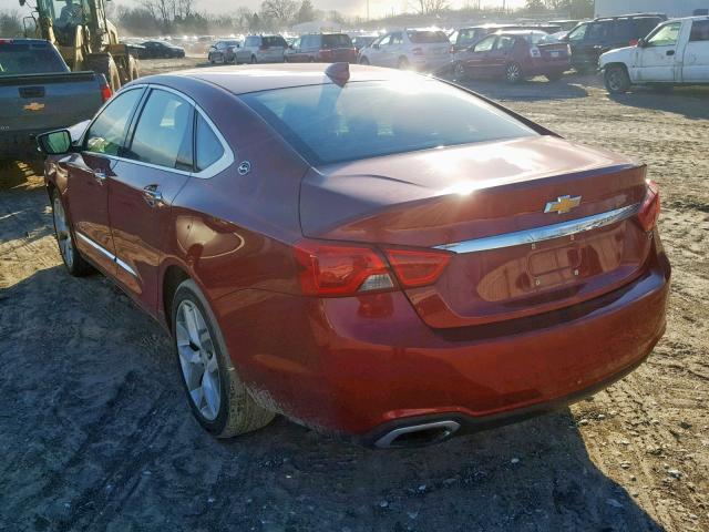 2G1165S3XF9112318 - 2015 CHEVROLET IMPALA LTZ MAROON photo 3