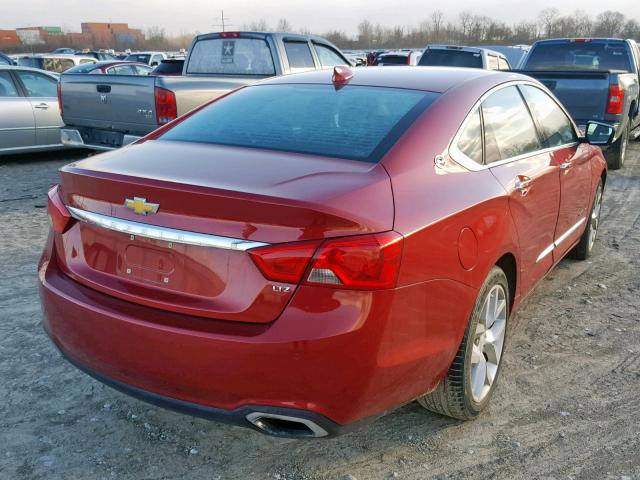 2G1165S3XF9112318 - 2015 CHEVROLET IMPALA LTZ MAROON photo 4