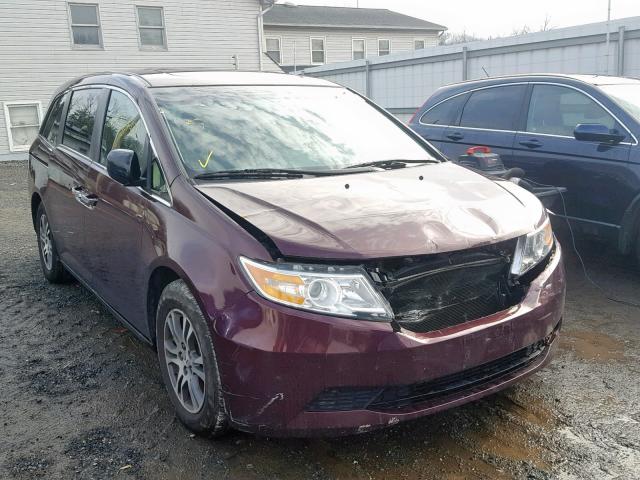 5FNRL5H68BB031764 - 2011 HONDA ODYSSEY EX BURGUNDY photo 1