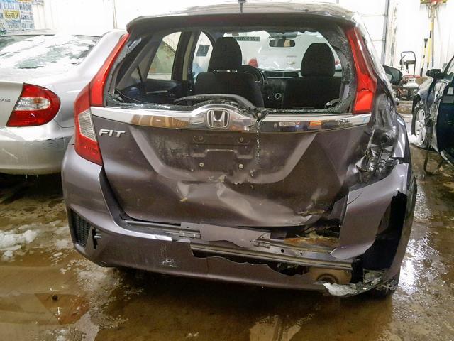 JHMGK5H76GS014277 - 2016 HONDA FIT EX GRAY photo 9