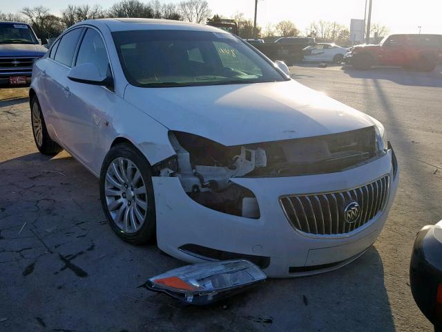 W04GT5GC7B1065177 - 2011 BUICK REGAL CXL WHITE photo 1