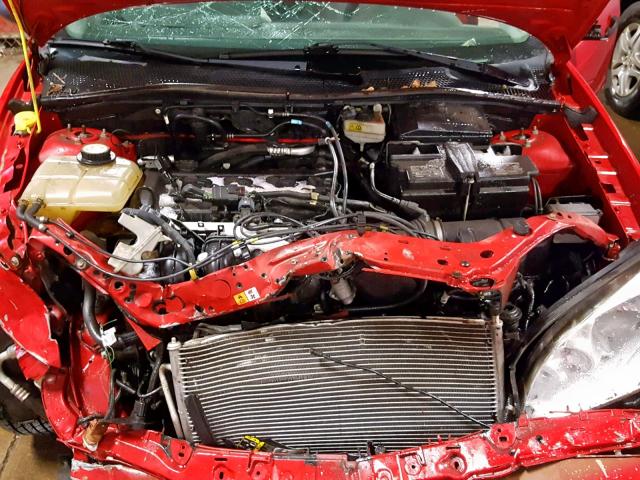 1FAFP34N27W293054 - 2007 FORD FOCUS ZX4 RED photo 7