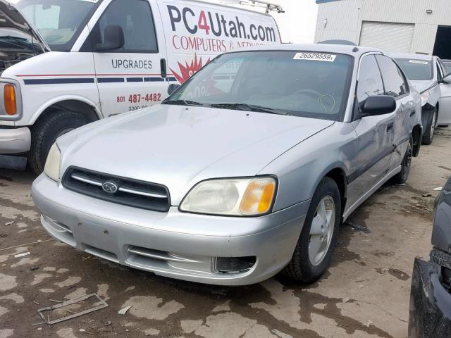 4S3BE635927208120 - 2002 SUBARU LEGACY L SILVER photo 2