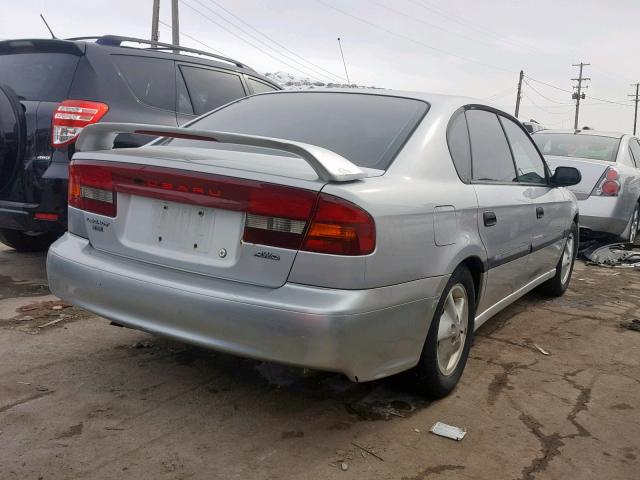 4S3BE635927208120 - 2002 SUBARU LEGACY L SILVER photo 4