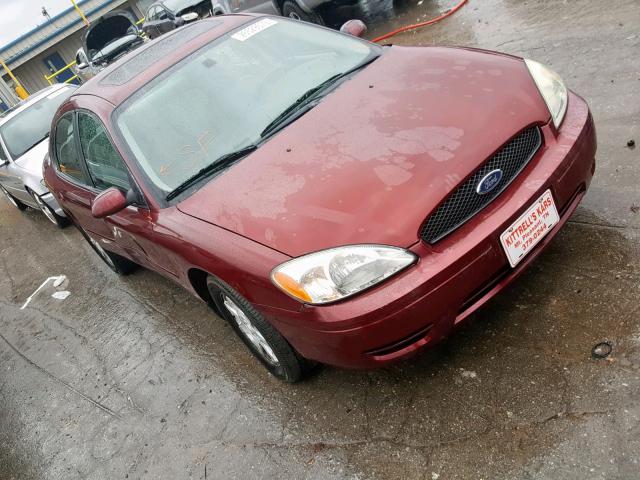 1FAFP56U17A157611 - 2007 FORD TAURUS SEL MAROON photo 1