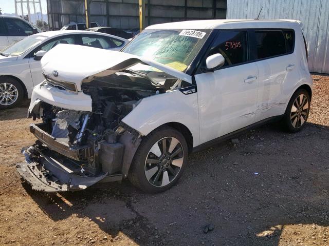 KNDJX3A56E7048063 - 2014 KIA SOUL ! WHITE photo 2