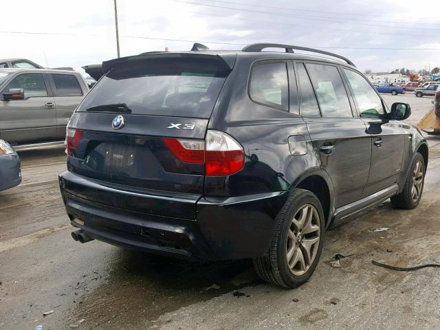 WBXPC9C43AWJ33345 - 2010 BMW X3 XDRIVE3 BLACK photo 4