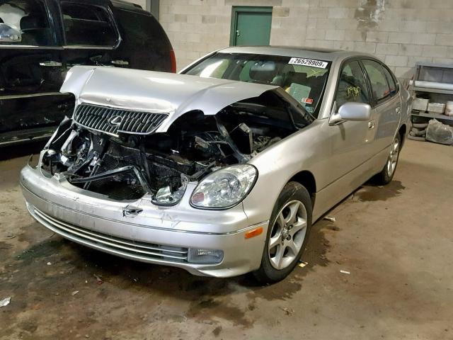 JT8BD69S010148475 - 2001 LEXUS GS 300 SILVER photo 2