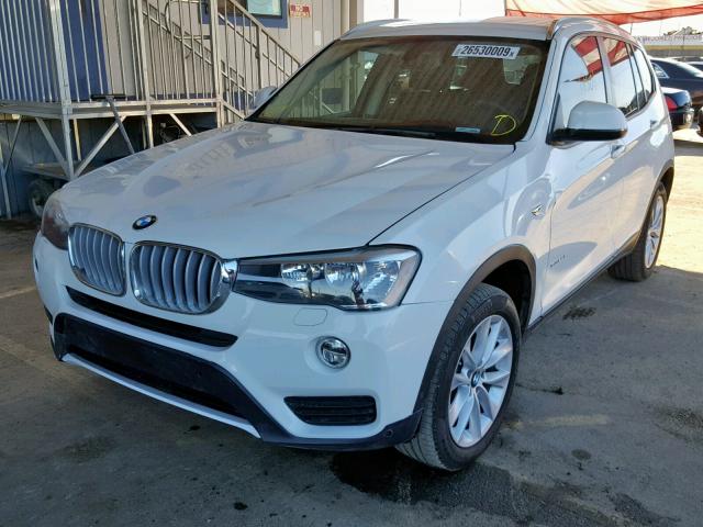 5UXWZ7C31H0V94509 - 2017 BMW X3 SDRIVE2 WHITE photo 2