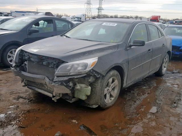 1G11B5SA6DU117316 - 2013 CHEVROLET MALIBU LS BLACK photo 2