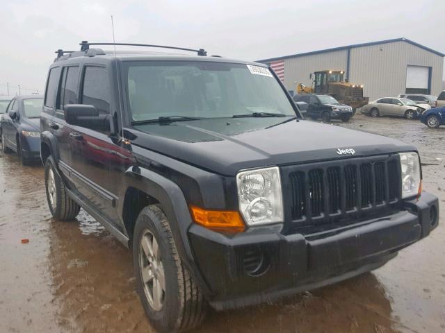 1J8HG48K56C313721 - 2006 JEEP COMMANDER BLACK photo 1