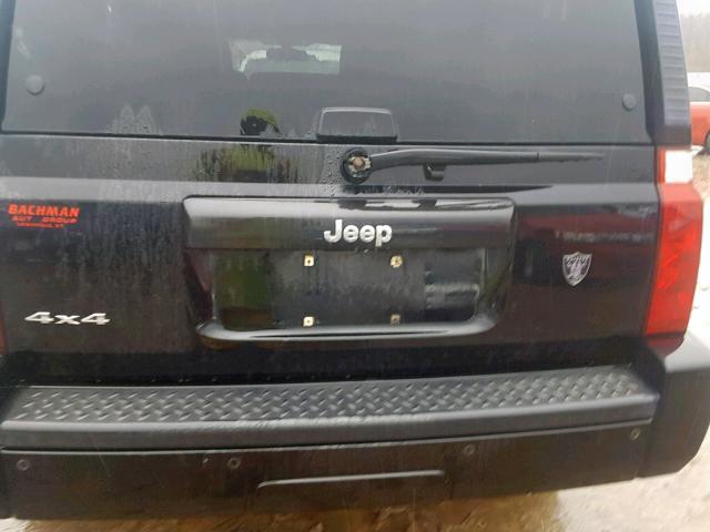 1J8HG48K56C313721 - 2006 JEEP COMMANDER BLACK photo 10