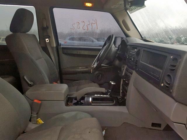 1J8HG48K56C313721 - 2006 JEEP COMMANDER BLACK photo 5