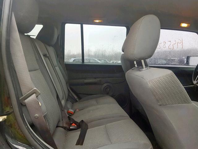 1J8HG48K56C313721 - 2006 JEEP COMMANDER BLACK photo 6