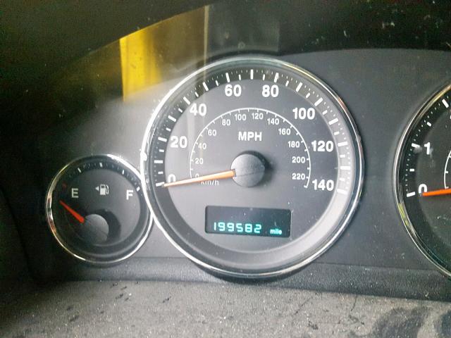 1J8HG48K56C313721 - 2006 JEEP COMMANDER BLACK photo 8