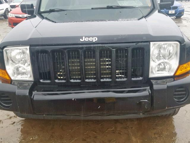 1J8HG48K56C313721 - 2006 JEEP COMMANDER BLACK photo 9