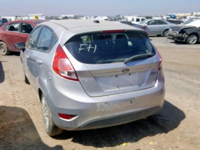 3FADP4TJ8EM200899 - 2014 FORD FIESTA S SILVER photo 3