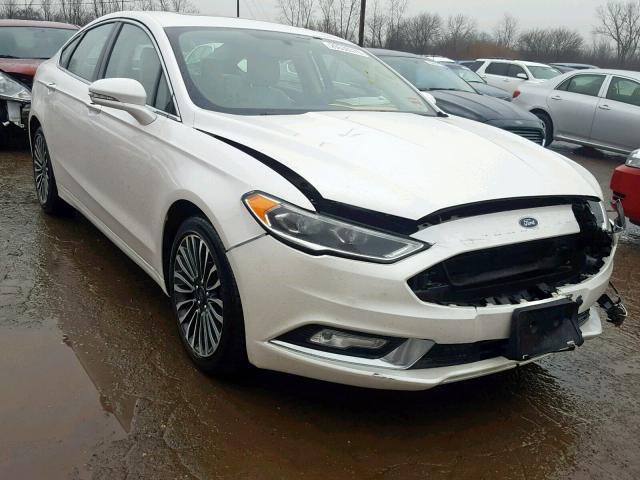 3FA6P0D96JR241597 - 2018 FORD FUSION TIT WHITE photo 1