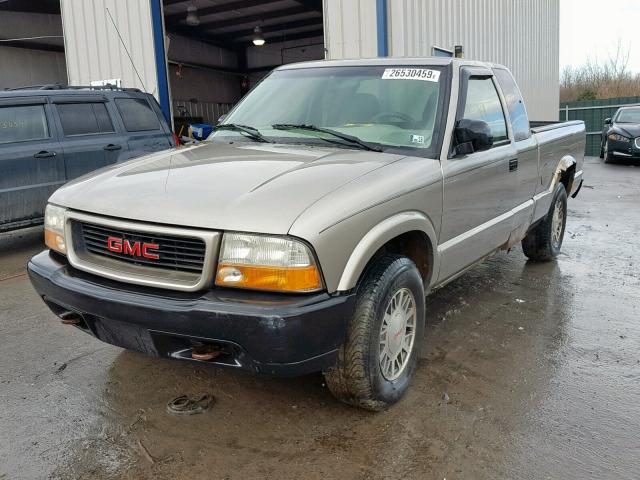 1GTDT19W118192232 - 2001 GMC SONOMA TAN photo 2