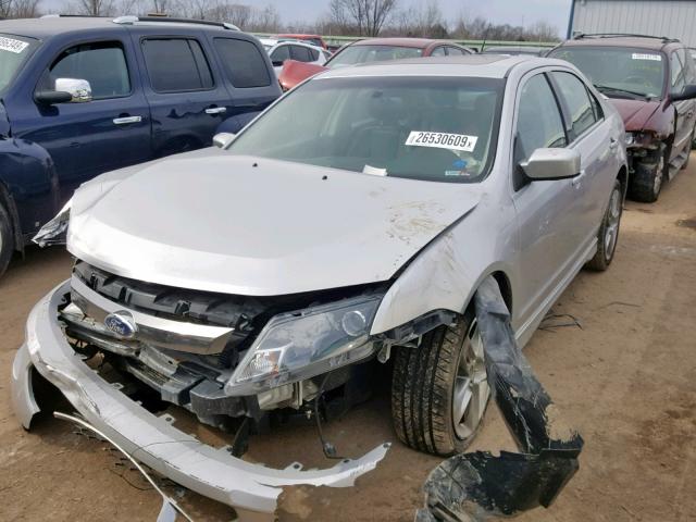 3FAHP0KCXBR153581 - 2011 FORD FUSION SPO SILVER photo 2